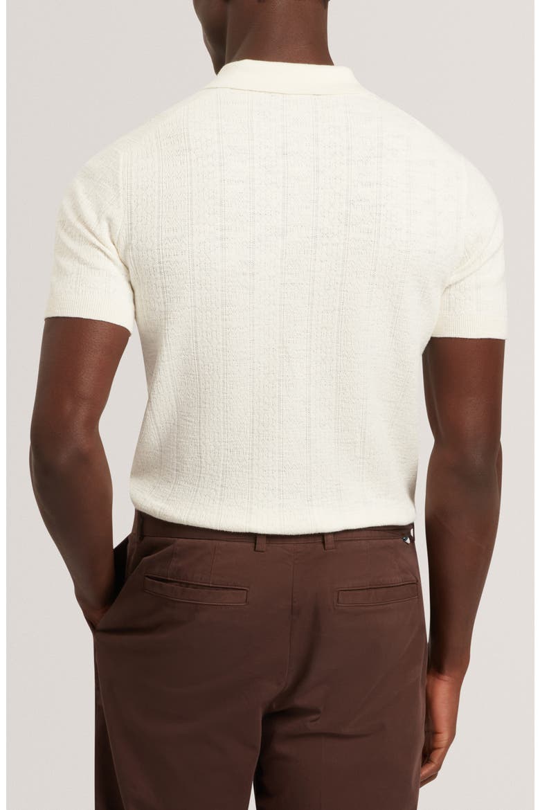 Edgard Cotton & Linen Polo, Alternate, color, ECRU