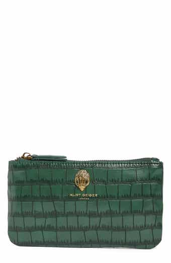Croc Embossed Faux Leather Pouch Set