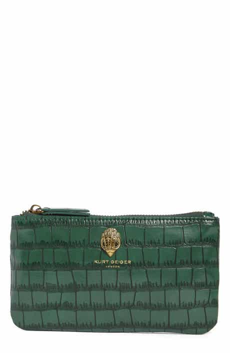 Croc Embossed Faux Leather Pouch Set