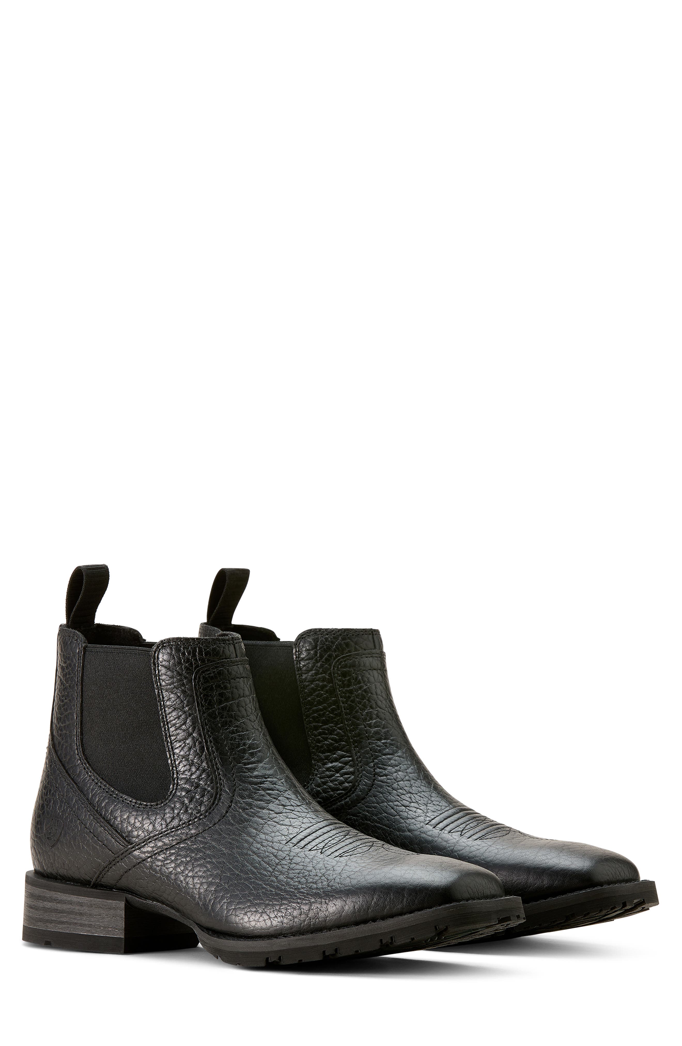 Ariat Hybrid Low Boy Western Chelsea Boot, Alternate, color, Black Adobe