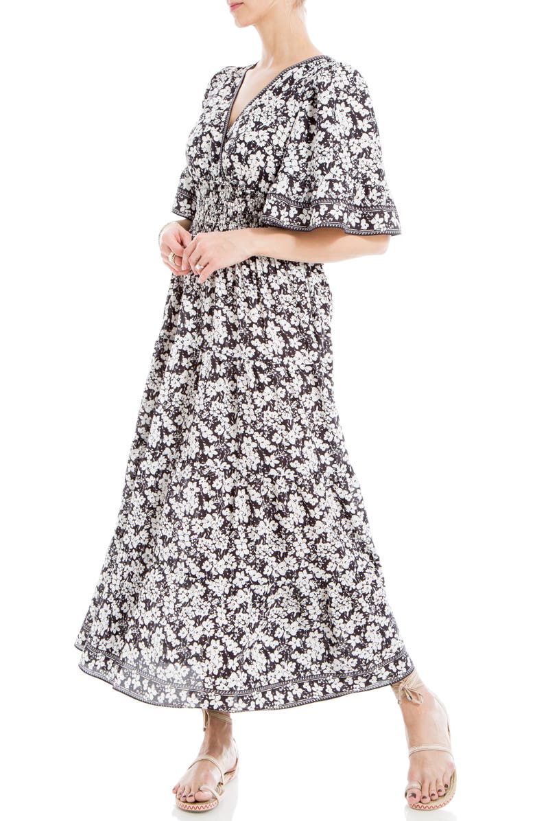 MAX STUDIO Smocked Waist Midi Dress, Alternate, color,