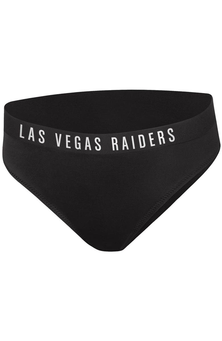 G-III 4HER BY CARL BANKS Women's G-III 4Her by Carl Banks Black Las Vegas Raiders All-Star Bikini Bottom, Main, color, 