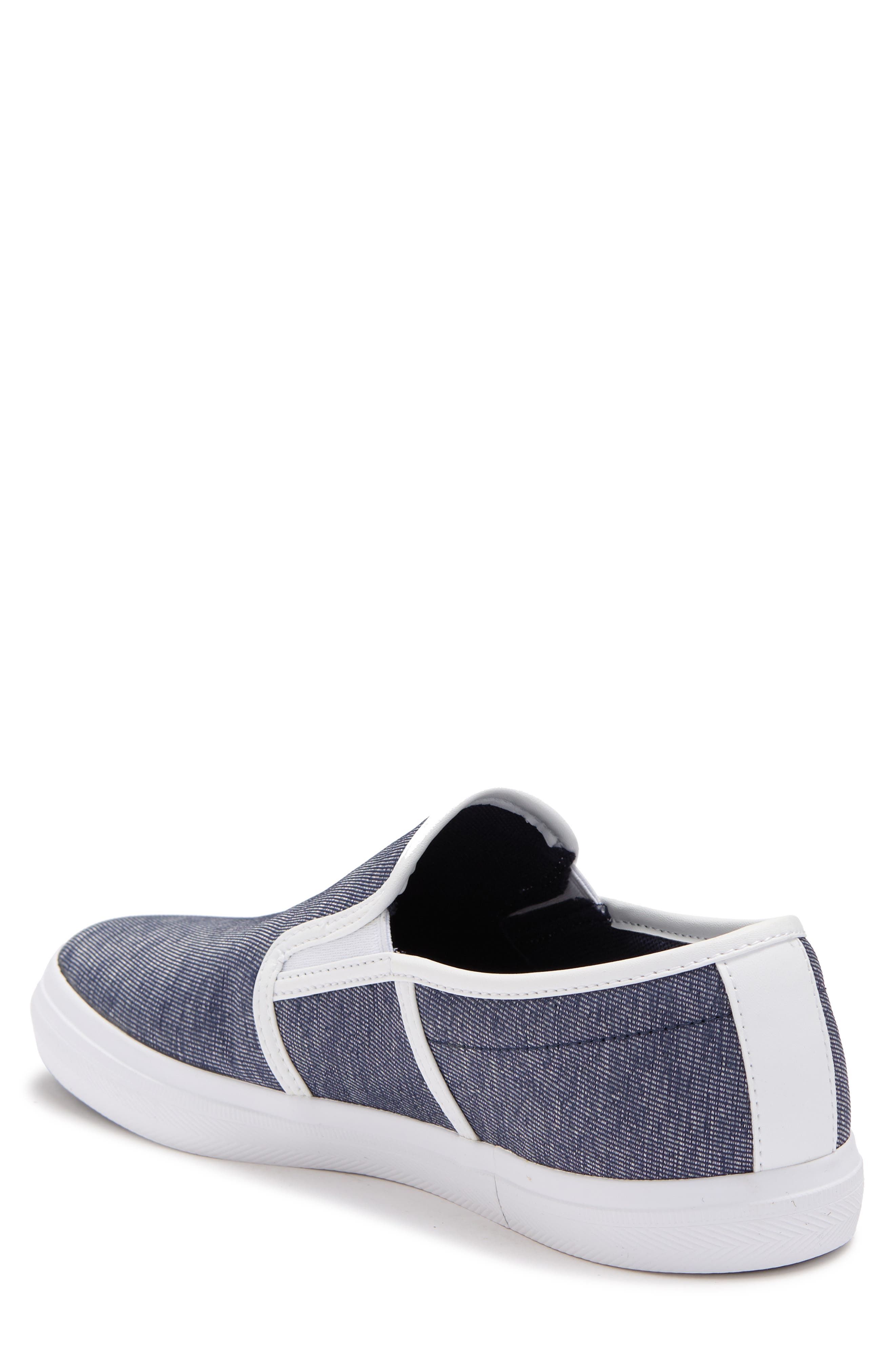Lacoste Slip-On Sneaker, Alternate, color, Nvy/Wht