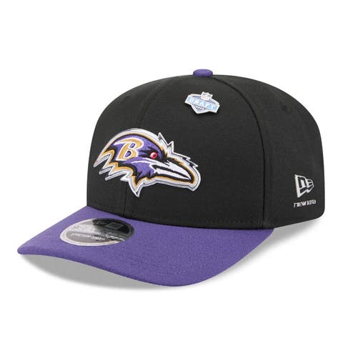 Men's New Era  Black/Purple Baltimore Ravens 2026 NFL Draft 9SEVENTY Adjustable Hat