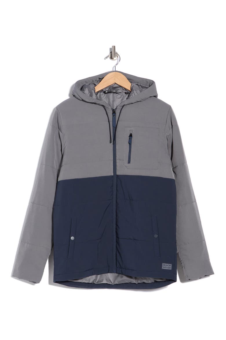 Torch Runner Colorblock Quilted Hooded Jacket, Alternate, color, TOTAL ECLIPSE