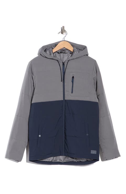 Torch Runner Colorblock Quilted Hooded Jacket