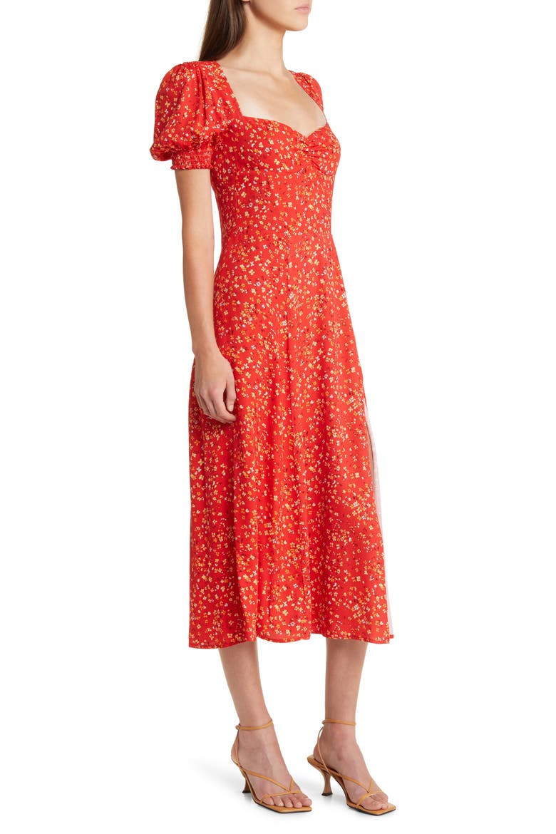Lacey Smocked Sleeve Dress, Alternate, color, BAILA
