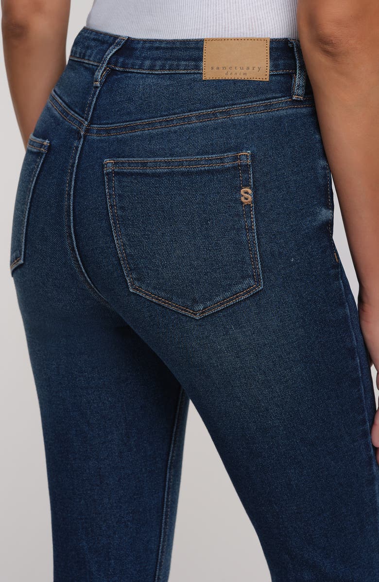 Sanctuary Denim Lyra Side Slit Bootcut Jeans, Alternate, color, Dark Wash