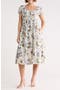  Ivory- Olive Jacobean Bloom