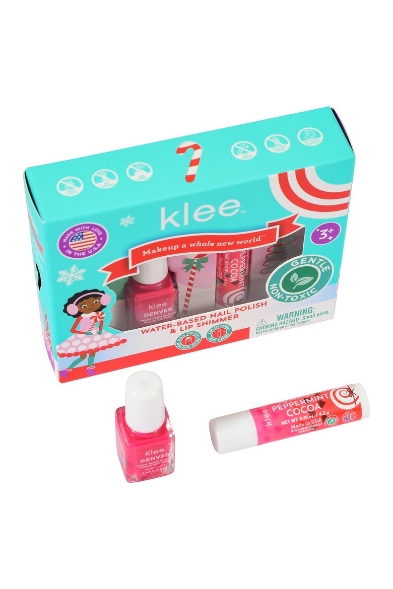 Angels' Grace - Kids' Holiday Nail Polish and Lip Shimmer Set, Main, color, Multi