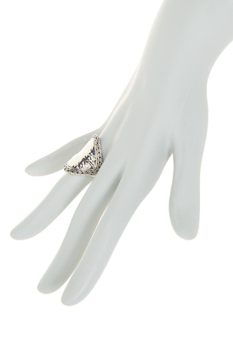 John Hardy Classic Chain Hammered Saddle Ring, Alternate, color, 