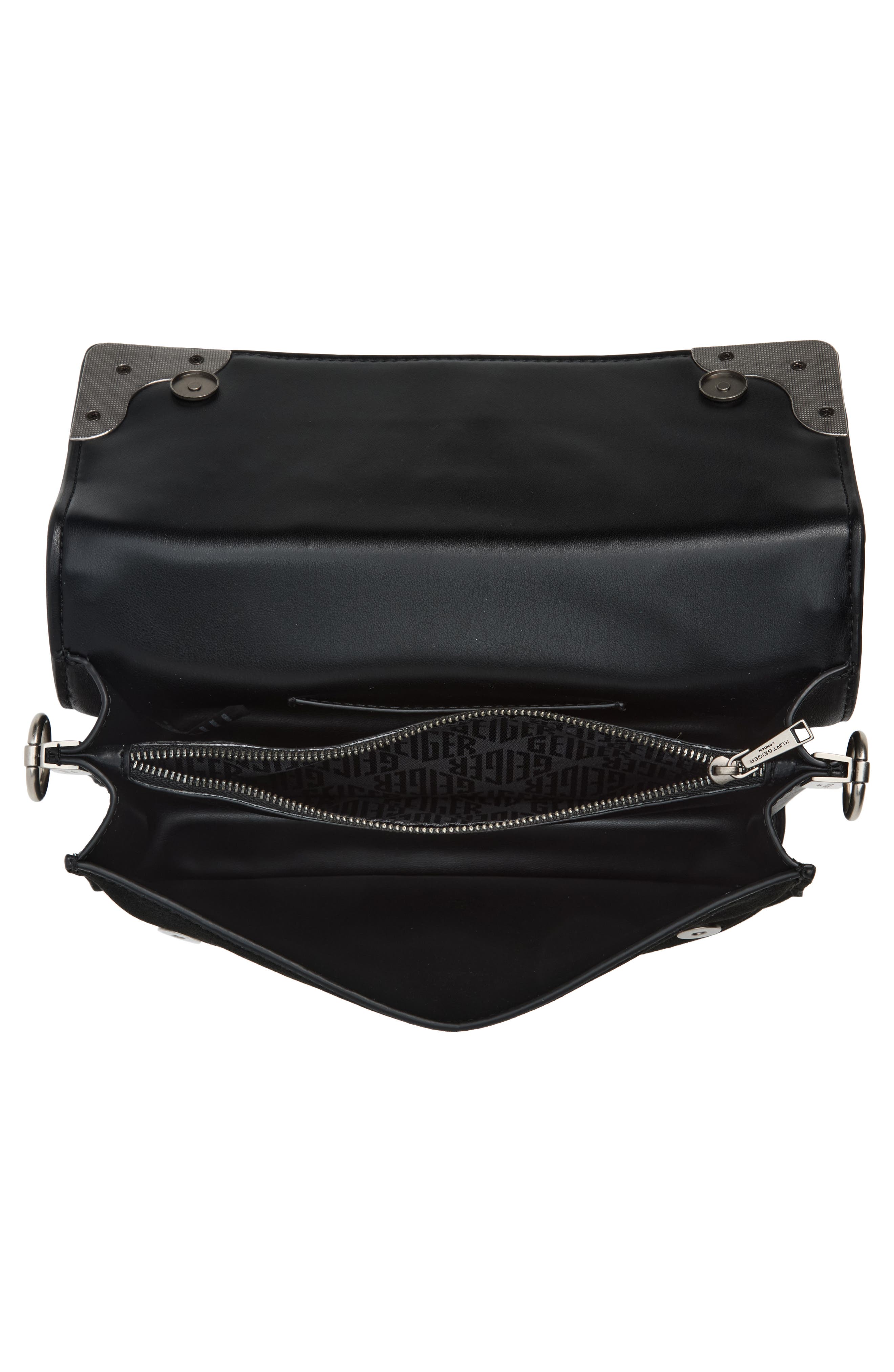 Sloane Soft Leather Shoulder Bag, Alternate, color, CHARCOAL