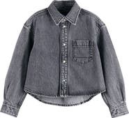 Scotch & Soda Kids' Denim Button-Up Overshirt