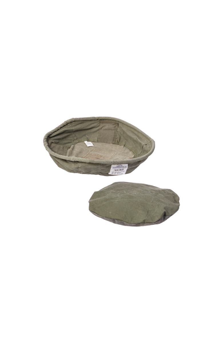 PUEBCO Vintage Tent Fabric Pet Bed, Alternate, color, Olive