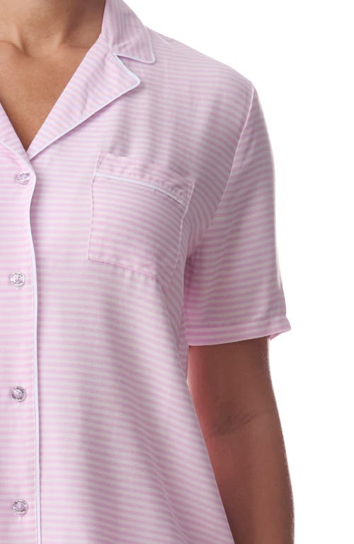 Splendid Women's 2-piece Button-front Shirt & Crop Pant Pajamas In Eight Fder Stripe
