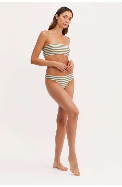 Au Naturel By Gottex Endless Summer Emma Bandeau Swim Top In Oli/ivo