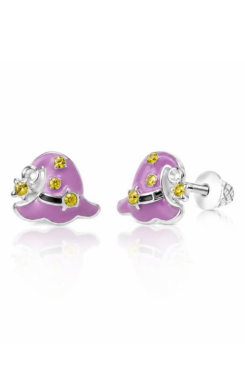 Kids' Witch's Hat Stud Earrings