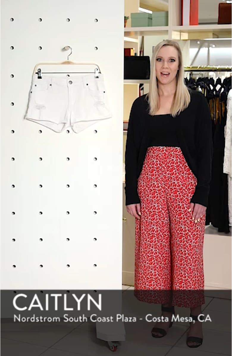 Distressed Boyfriend Denim Shorts, sales video thumbnail