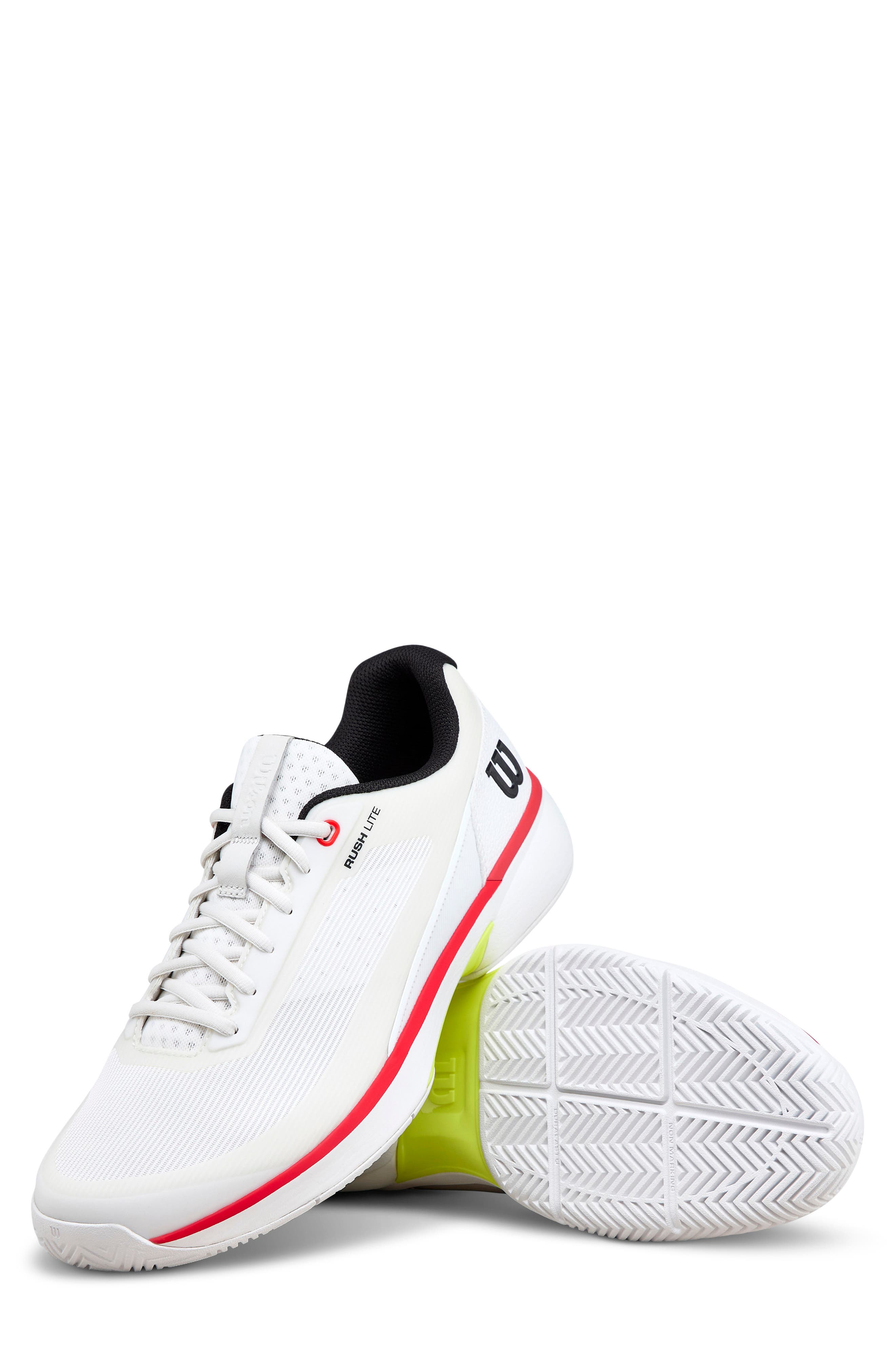 Rush Lite 5 Tennis Shoe, Alternate, color, WHITE/BLACK/INFRARED