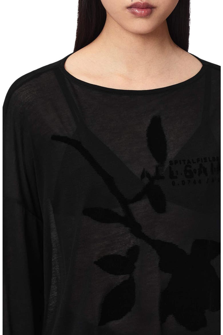Athea Rita Tencel™ Modal Graphic Tee, Alternate, color, BLACK