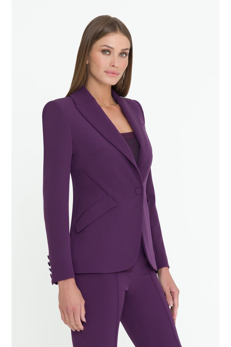Vera Crepe Blazer, Alternate, color, Purple