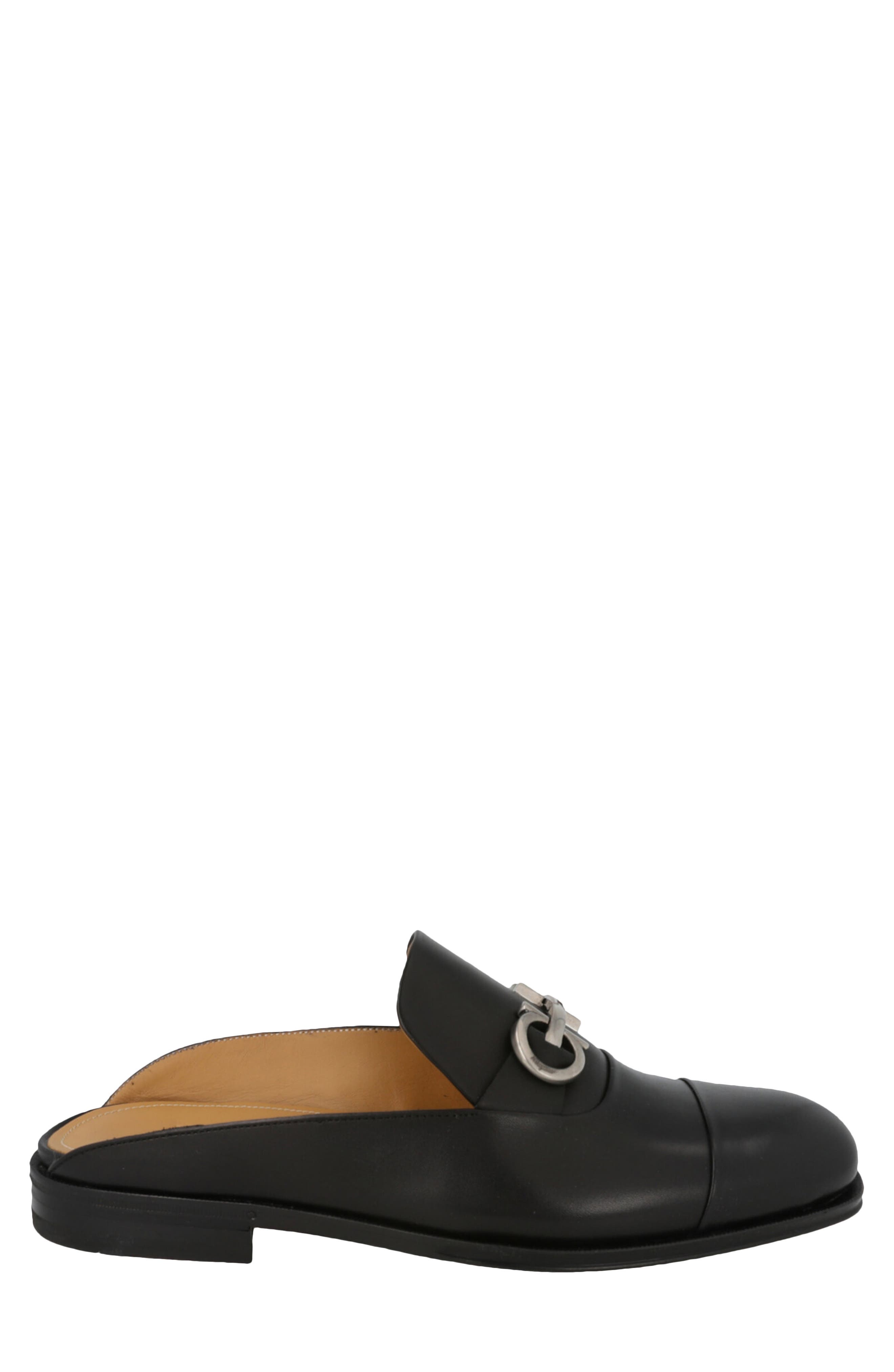 FERRAGAMO Gab Gancini Mule, Alternate, color, Black