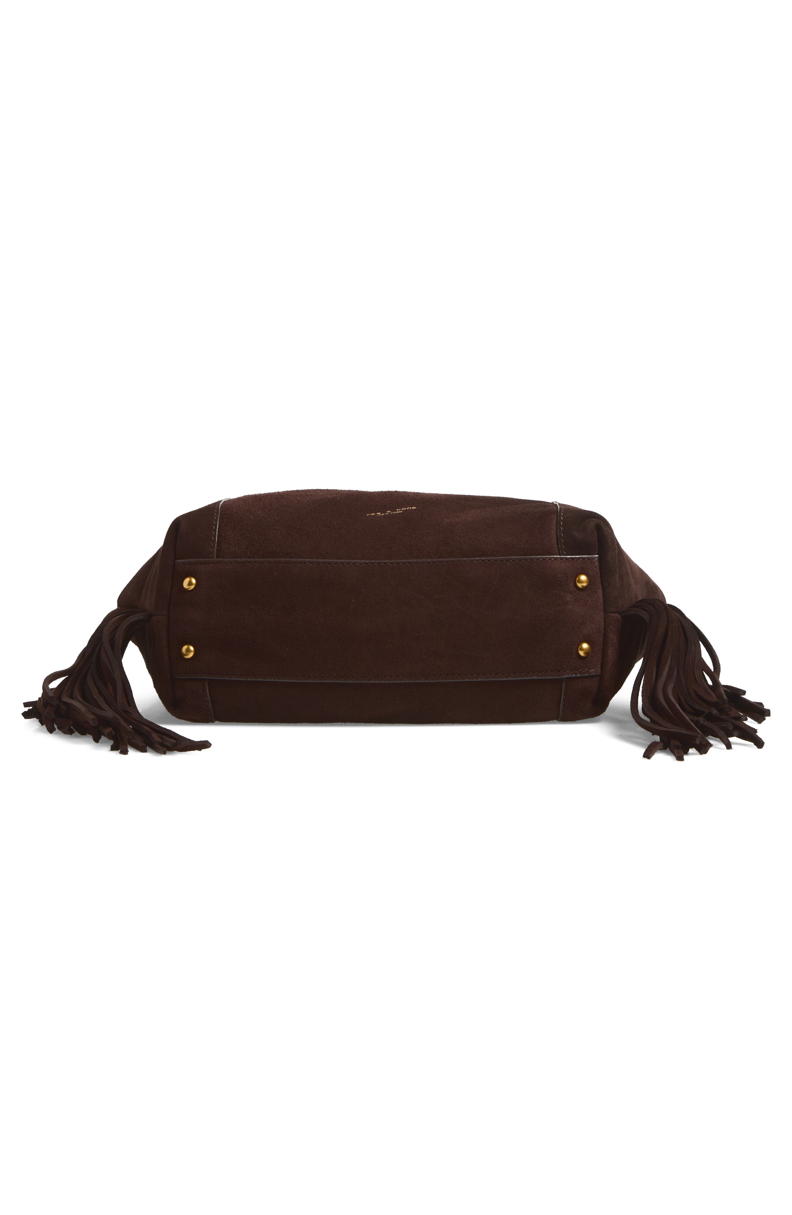 Brayton Fringe Suede Shopper, Alternate, color, CHO