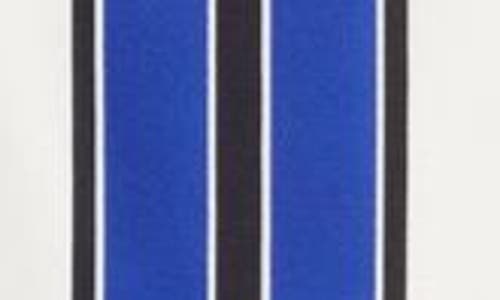 Eliza J Stripe Scarf Sleeveless Maxi Dress In Ivory/blue