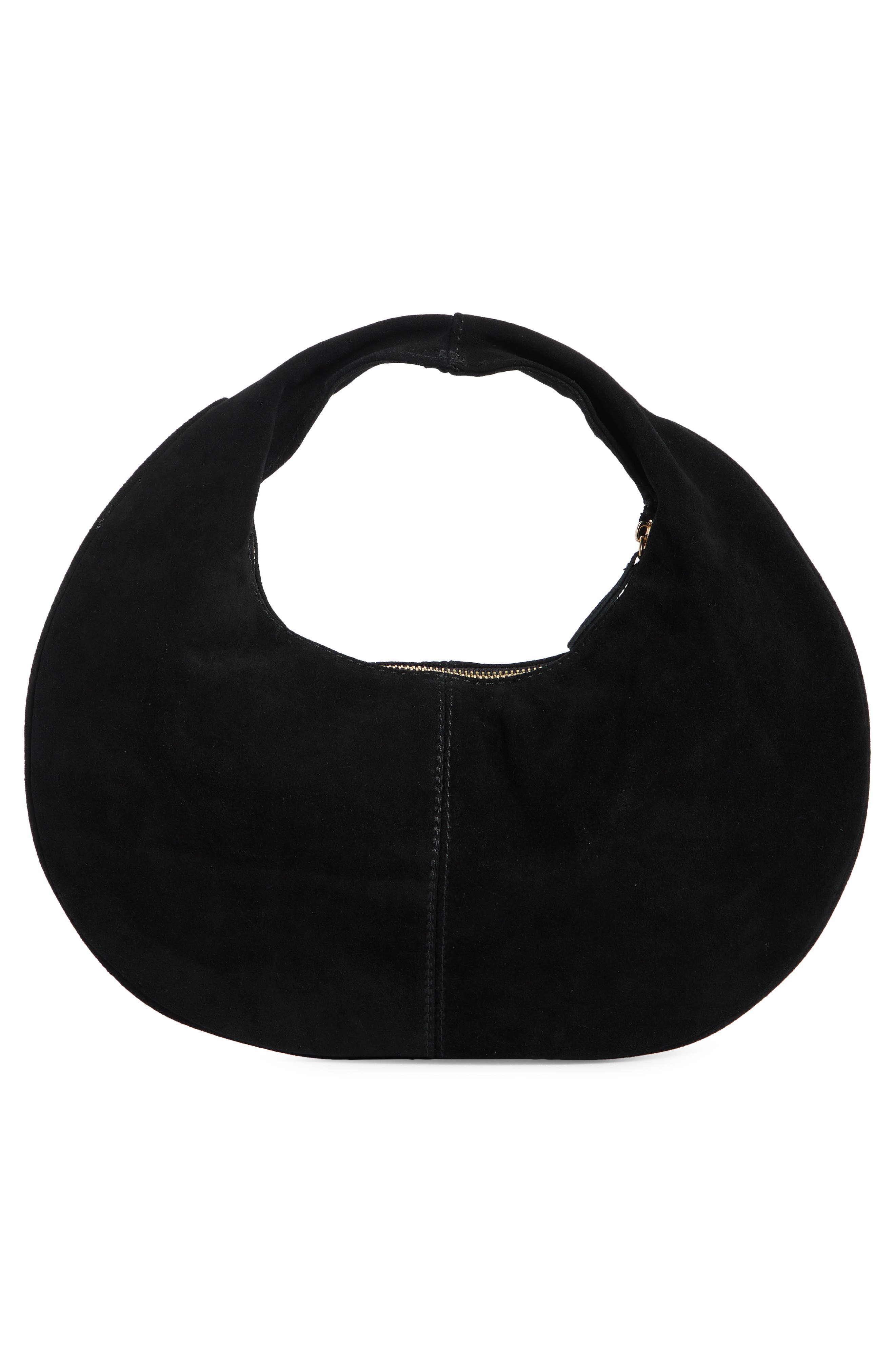 MODA LUXE Farrah Suede Hobo Bag, Alternate, color, Black