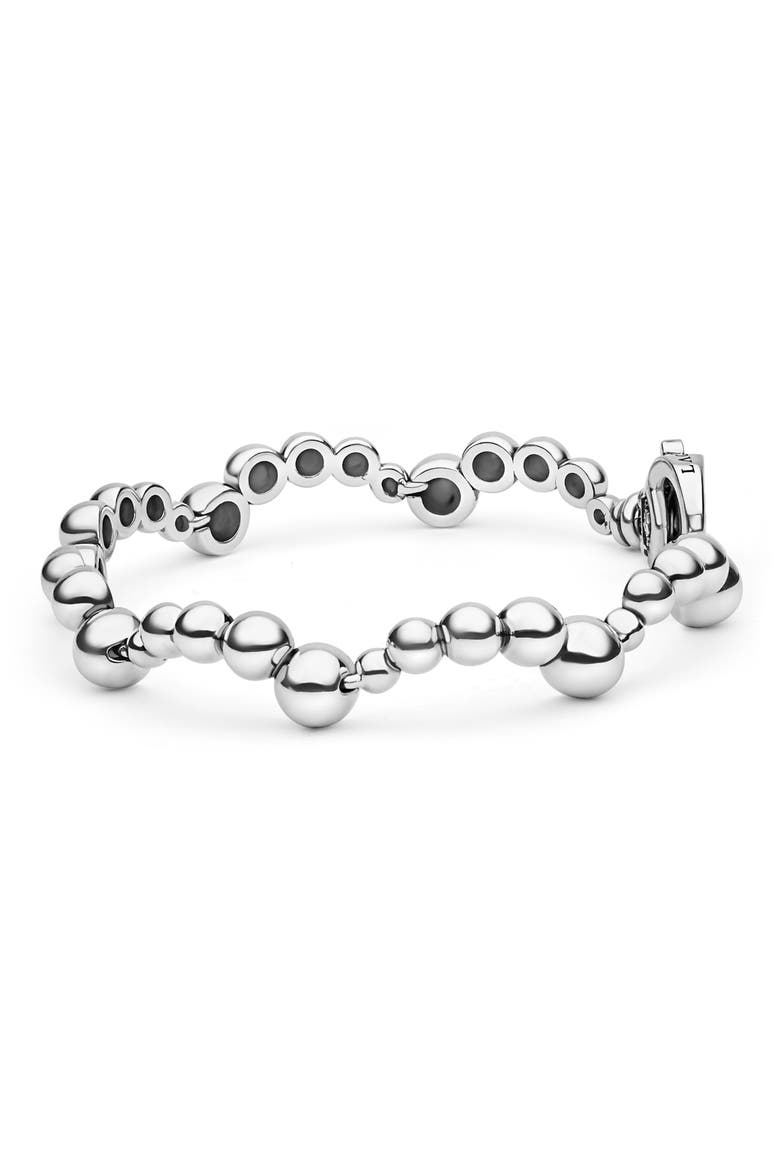Caviar Bubbly Bead Wavy Bracelet, Alternate, color, STERLING SILVER