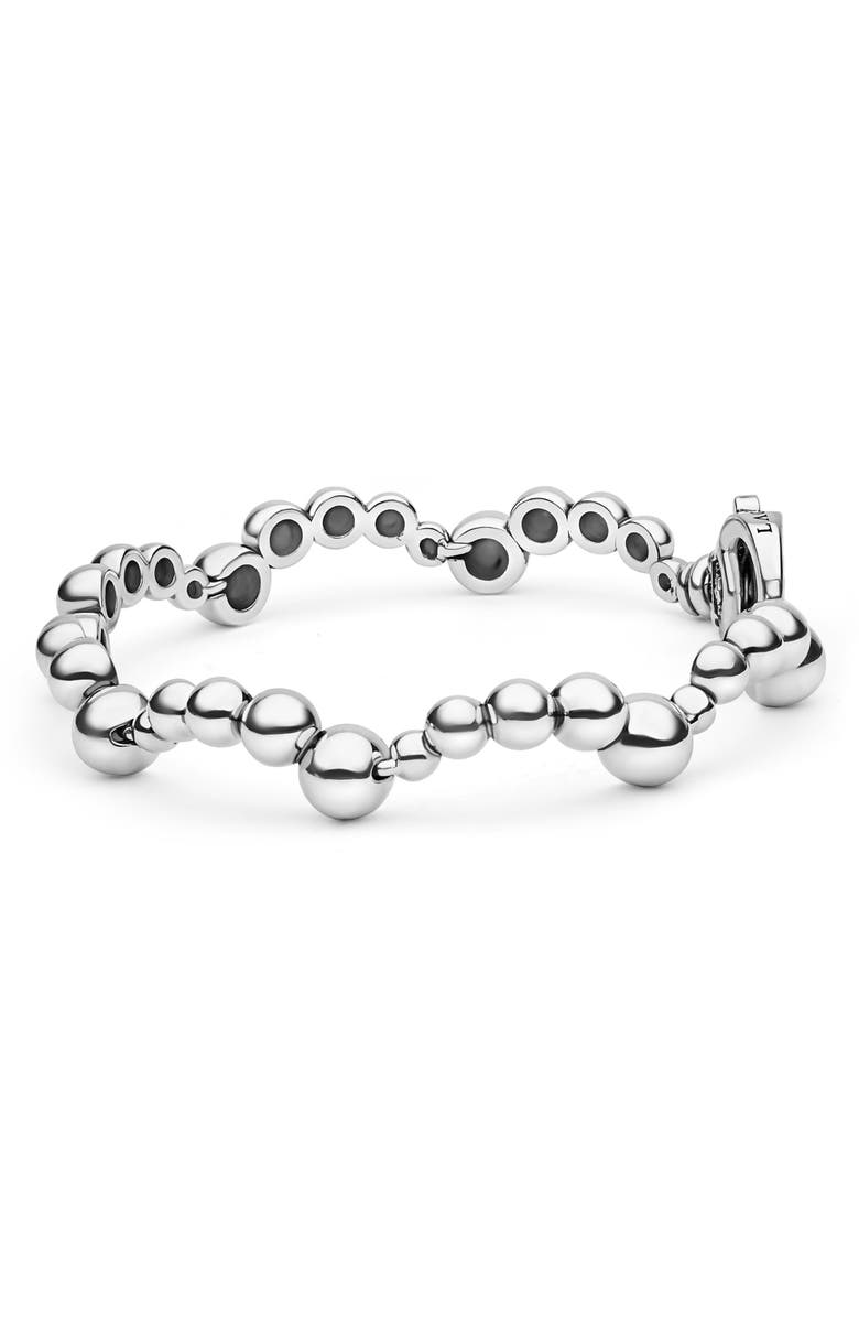 LAGOS Caviar Bubbly Bead Wavy Bracelet, Alternate, color, Sterling Silver