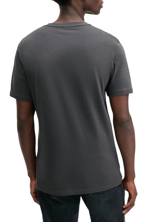 Allsaints Brace Cotton T-shirt In Gray