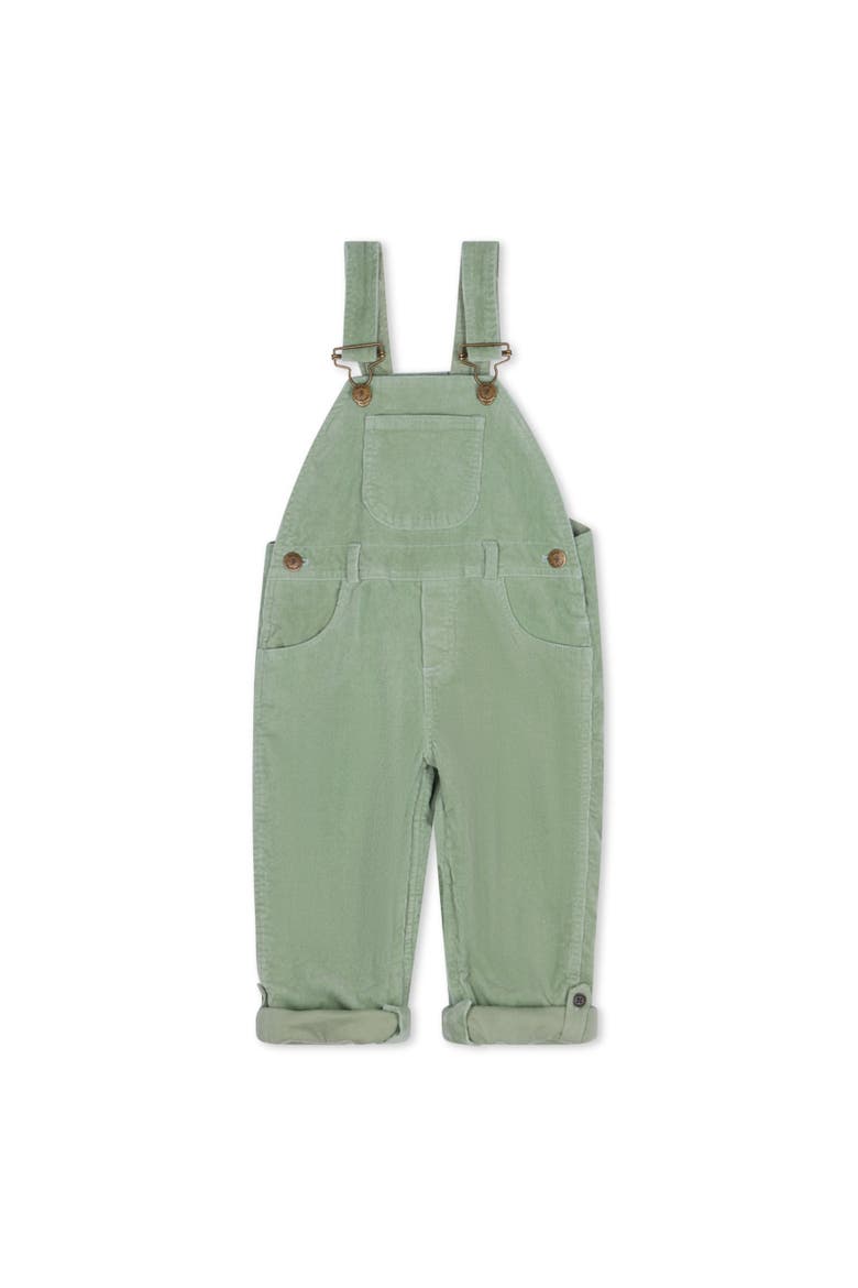 Corduroy Overalls, Main, color, Sage
