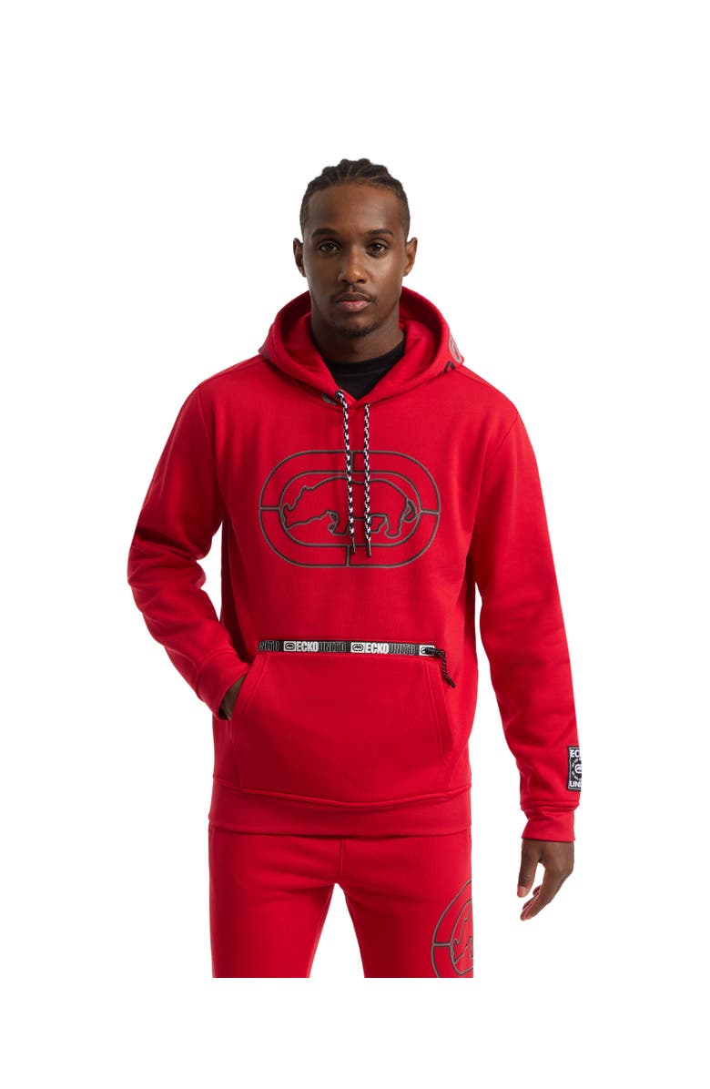 Ecko Unltd. Hollow Rhino Hoodie, Main, color, True Red