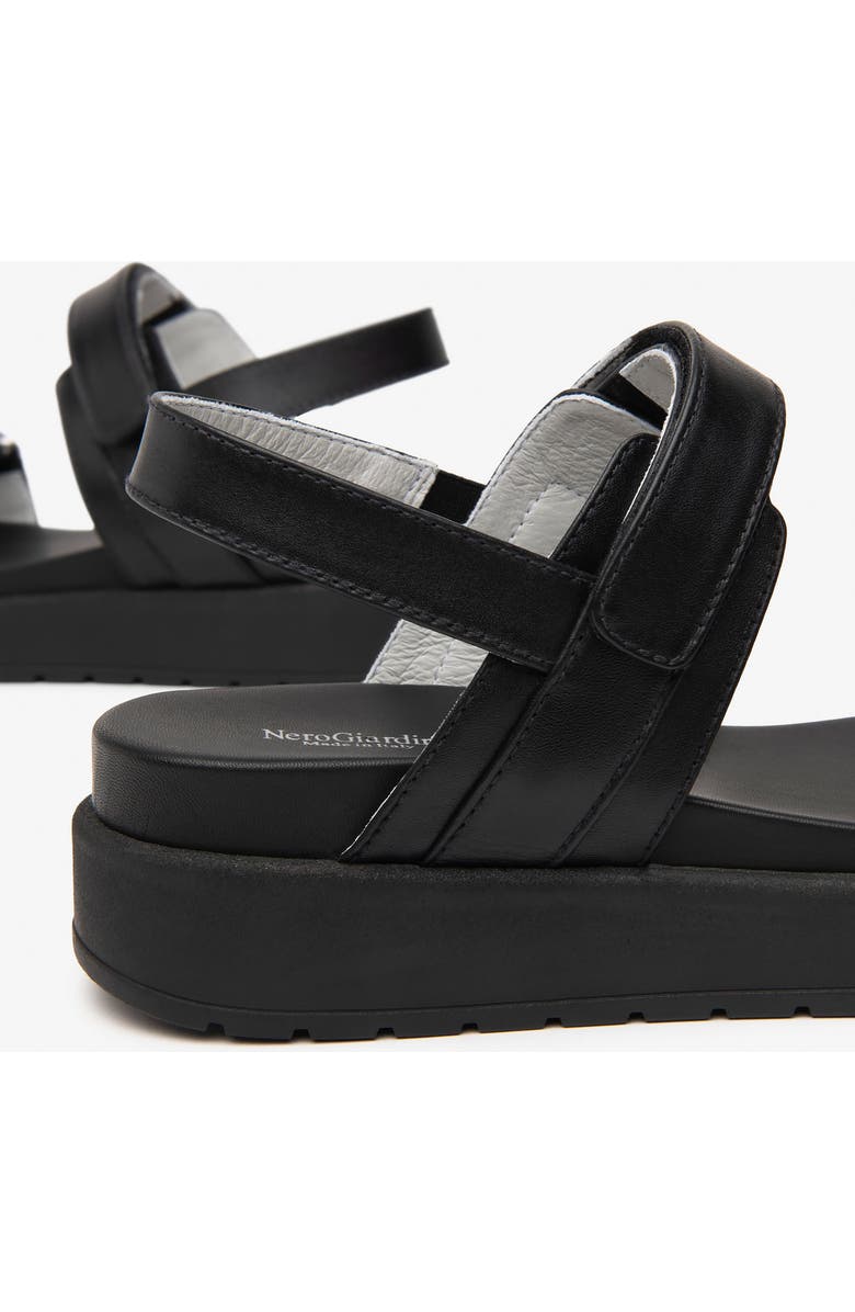 NeroGiardini Slingback Platform Wedge Sandal, Alternate, color,