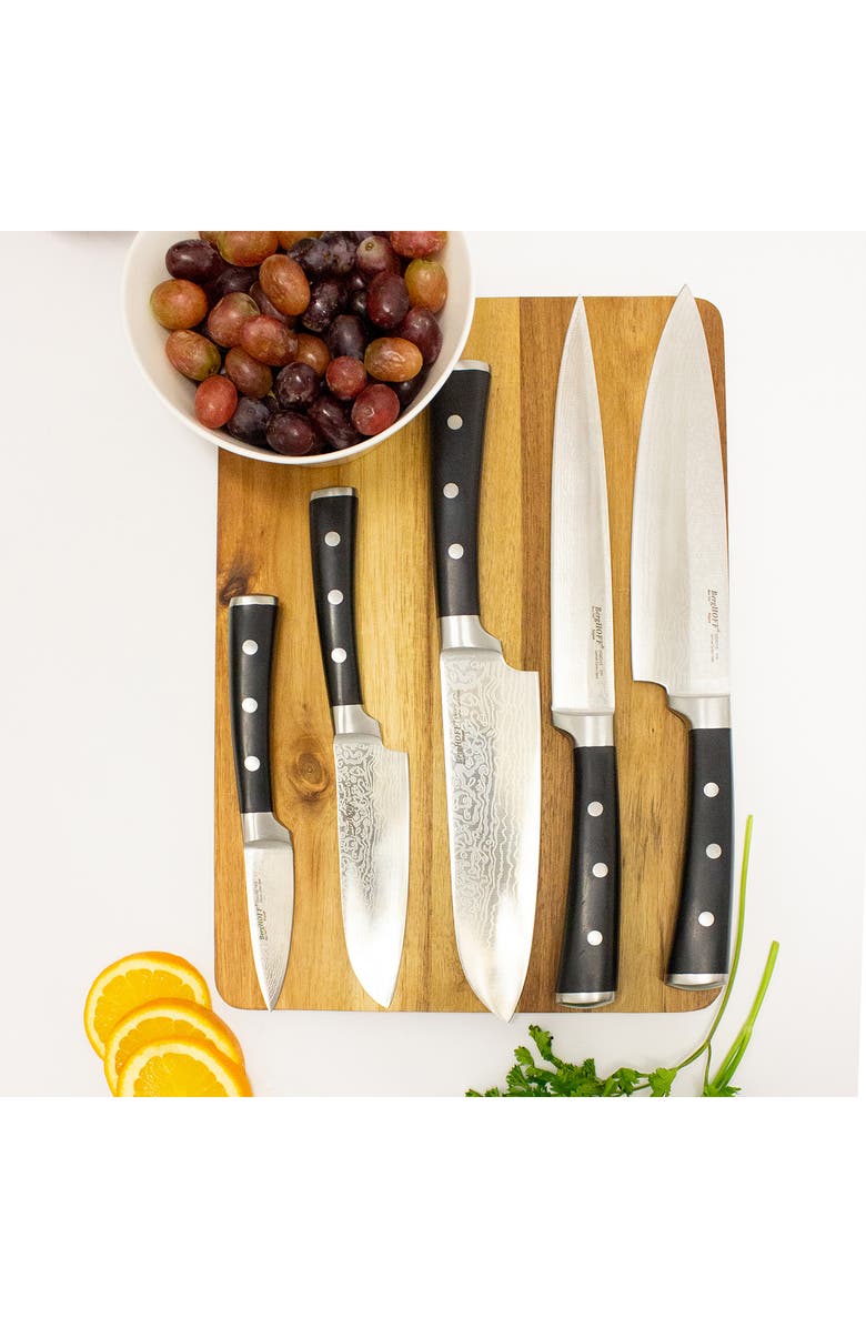 BergHOFF INTERNATIONAL Antigua 5-Piece Cutlery Set, Alternate, color, Black/ Silver