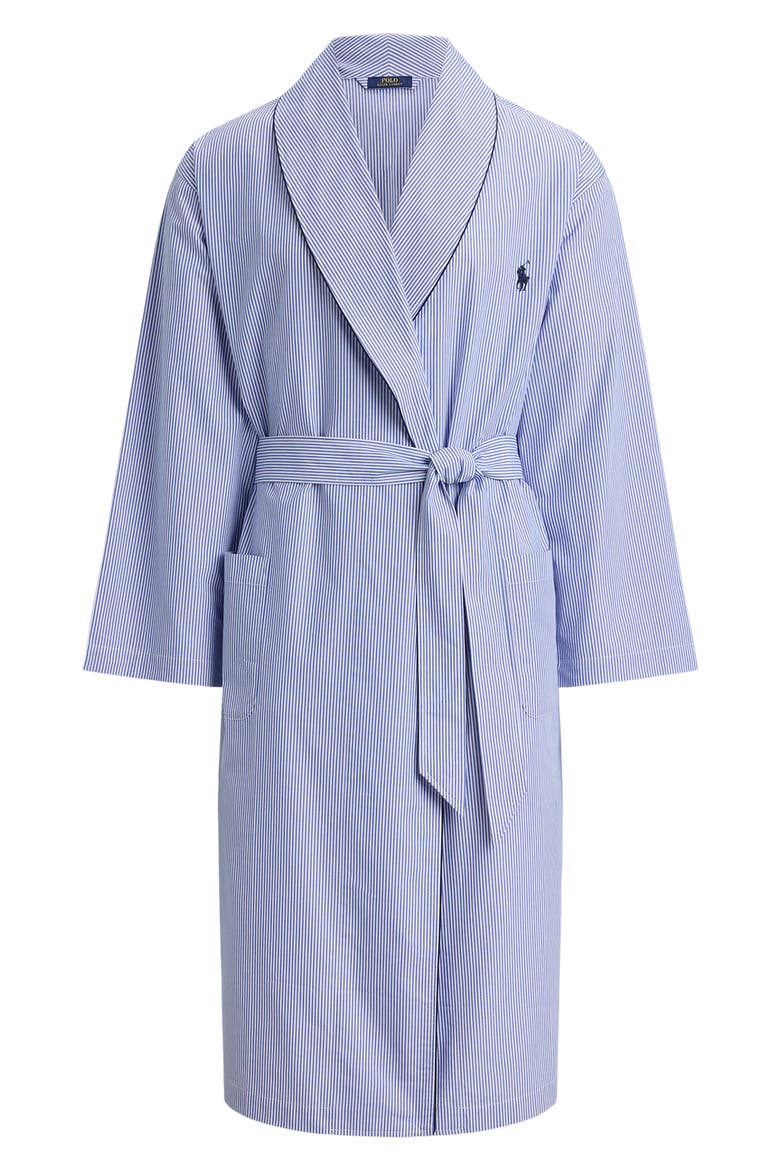 Stripe Cotton Robe, Alternate, color, VALLEY STRIPE CRUISE NAVY PP
