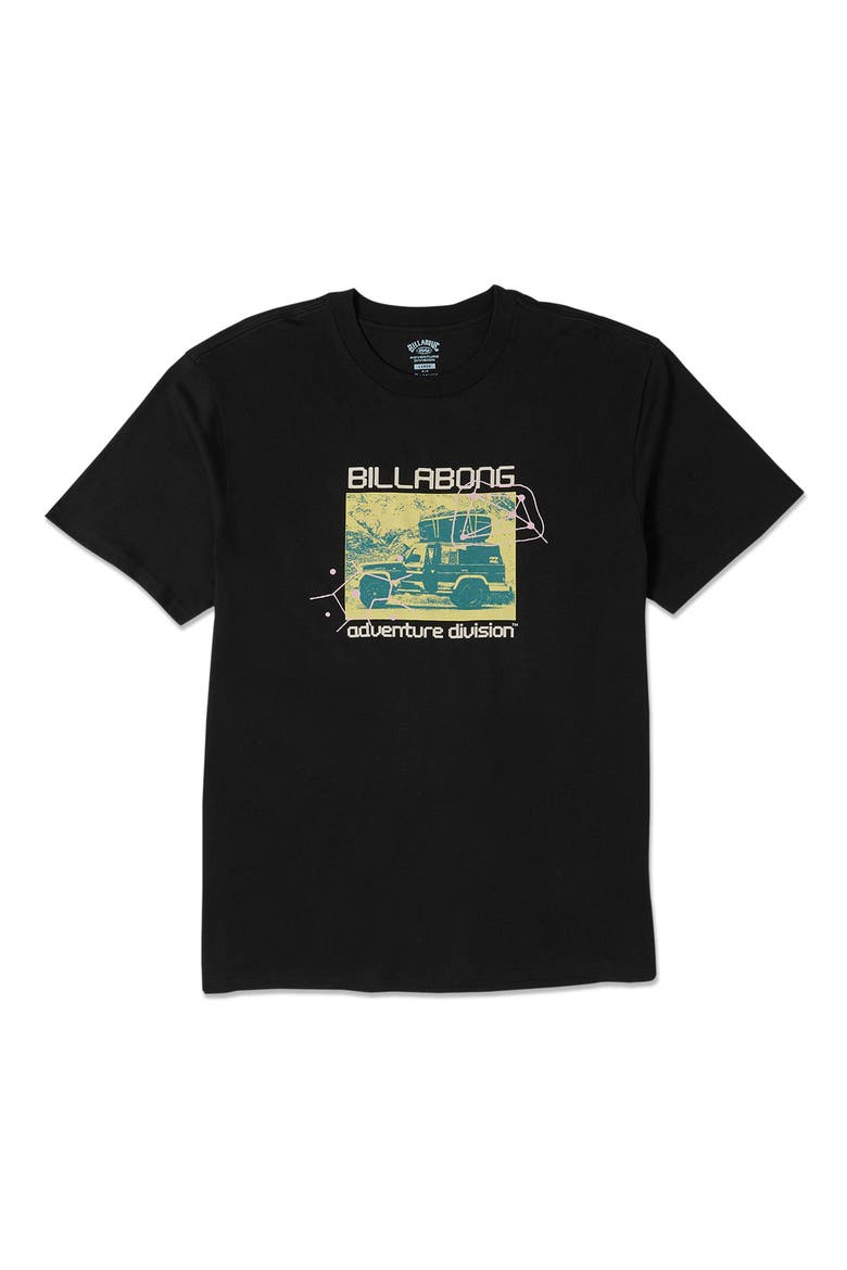 Stacked Adventure Division Graphic T-Shirt, Alternate, color, BLACK