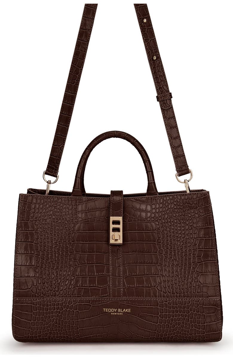 Teddy Blake Lola Croco 12", Alternate, color, Brown