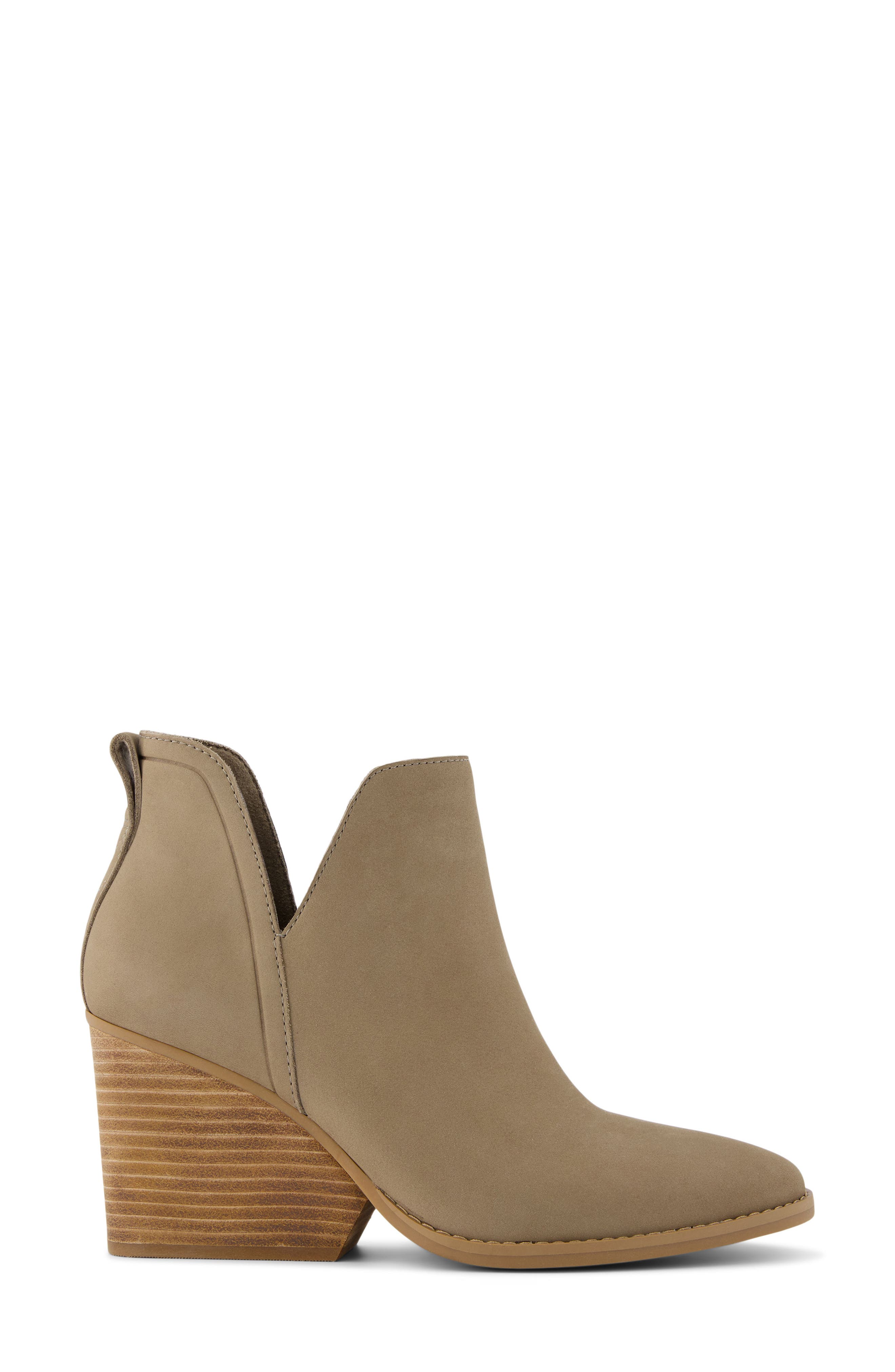 Eliza Suede Bootie, Alternate, color, NATURAL