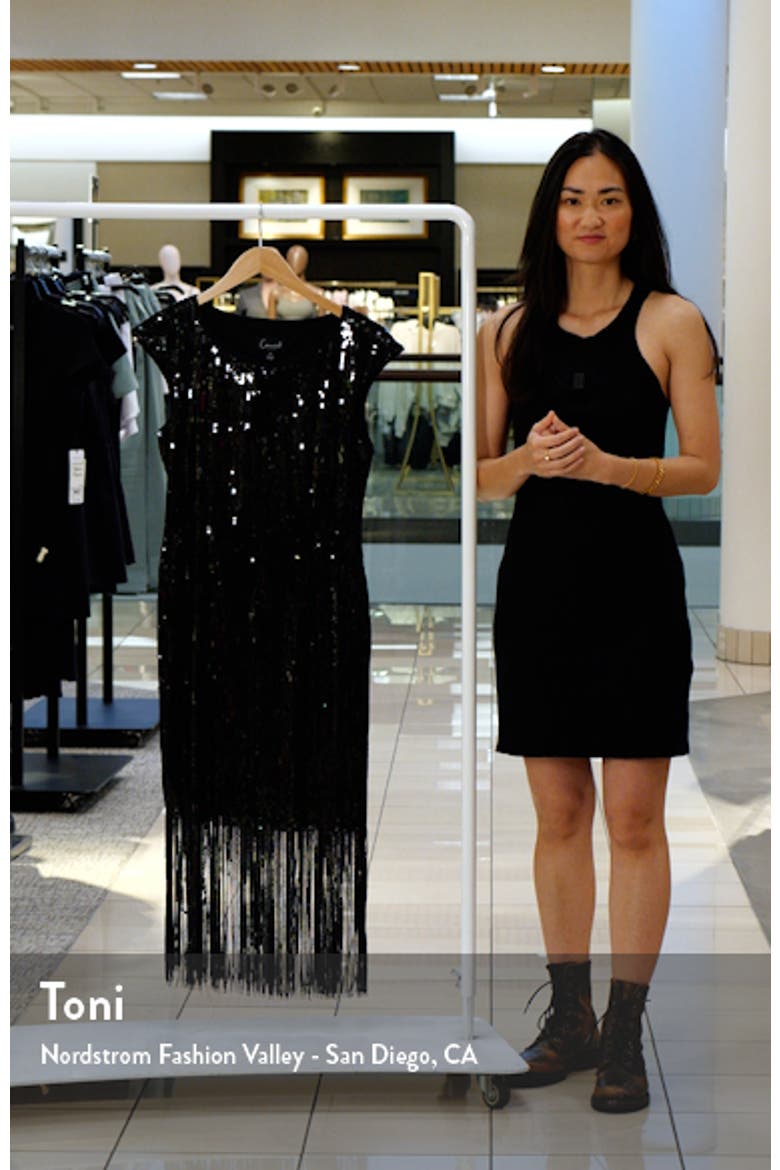 Kyhle Sequin Fringe Hem Cocktail Dress video