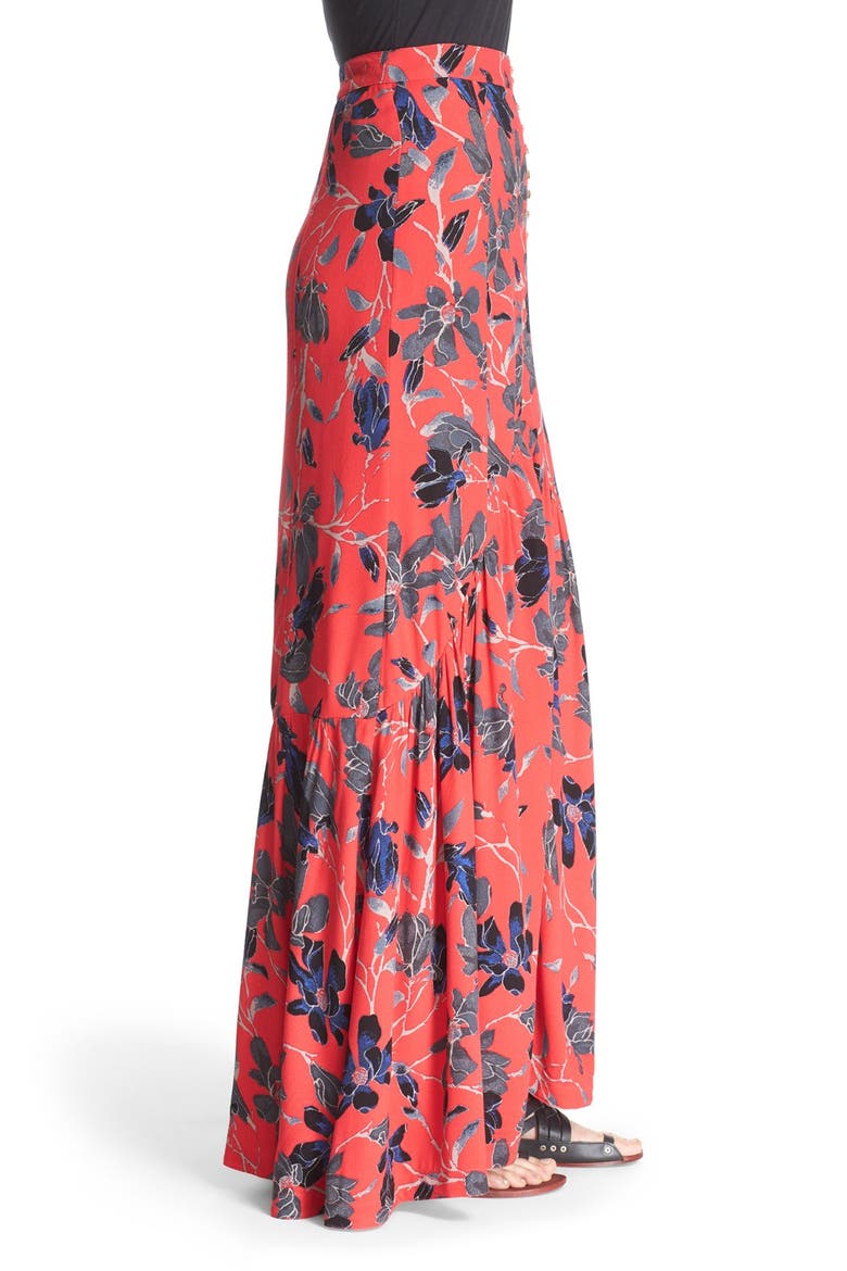 'Smooth Sailing' Maxi Skirt, Alternate, color, PIMENTO COMBO