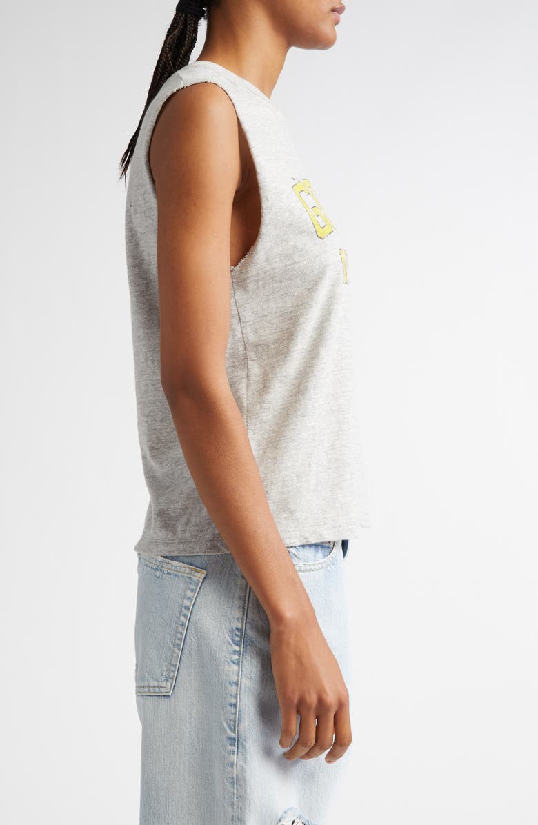 Golden Goose Slim Fit Distressed Graphic Tank, Alternate, color, 