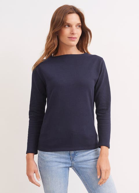 GUILDO - Boat Neck Heavyweight Breton Shirt