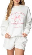 EDIKTED Cali Bow Graphic Sweatshirt