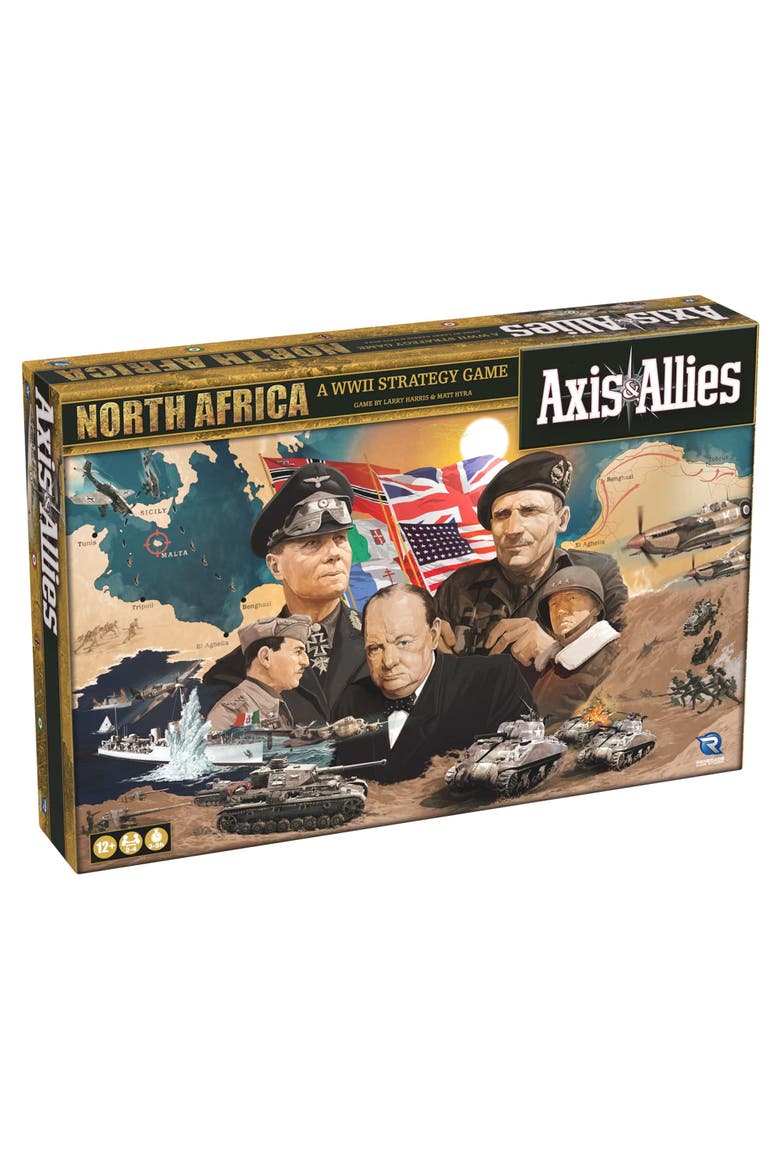 Axis & Allies North Africa - WWII Strategy Board Game, Ages 12+, Main, color, Multicolored