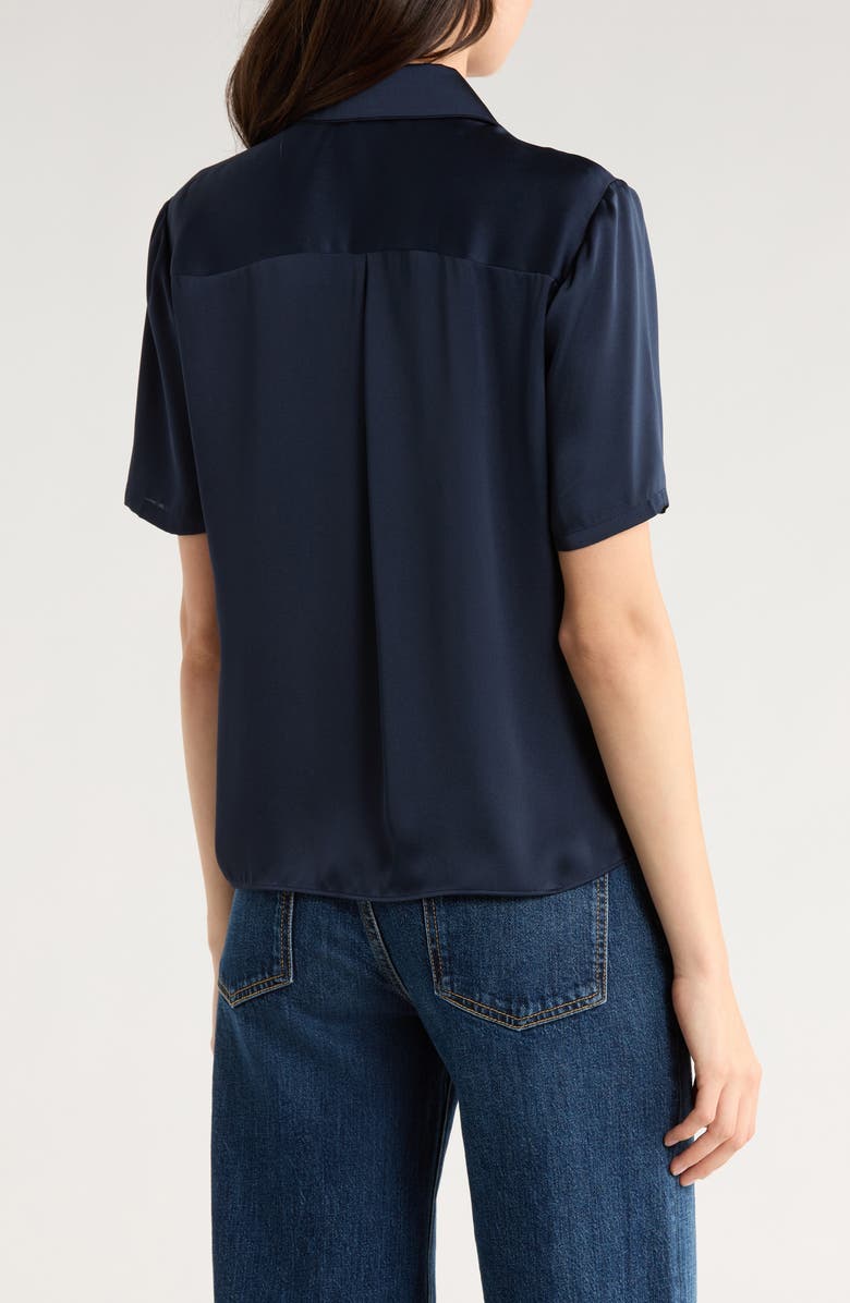 Favorite Daughter The Take Me Seriously Button-Up Shirt, Alternate, color, Navy