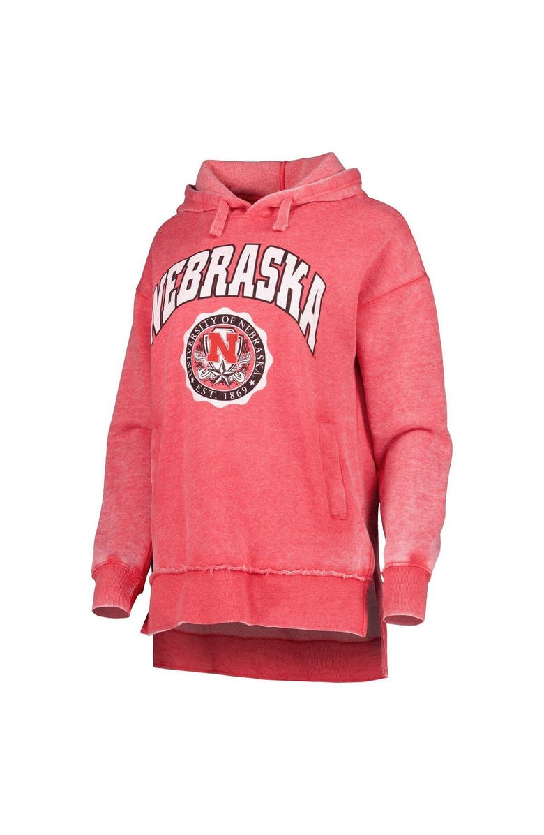 PRESSBOX Women's Pressbox Scarlet Nebraska Huskers Vintage Winnie Pullover Hoodie, Alternate, color,