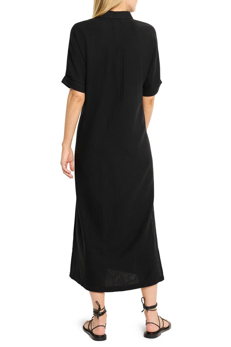 Rumba Linen Blend Maxi Dress, Alternate, color, BLACK ONYX