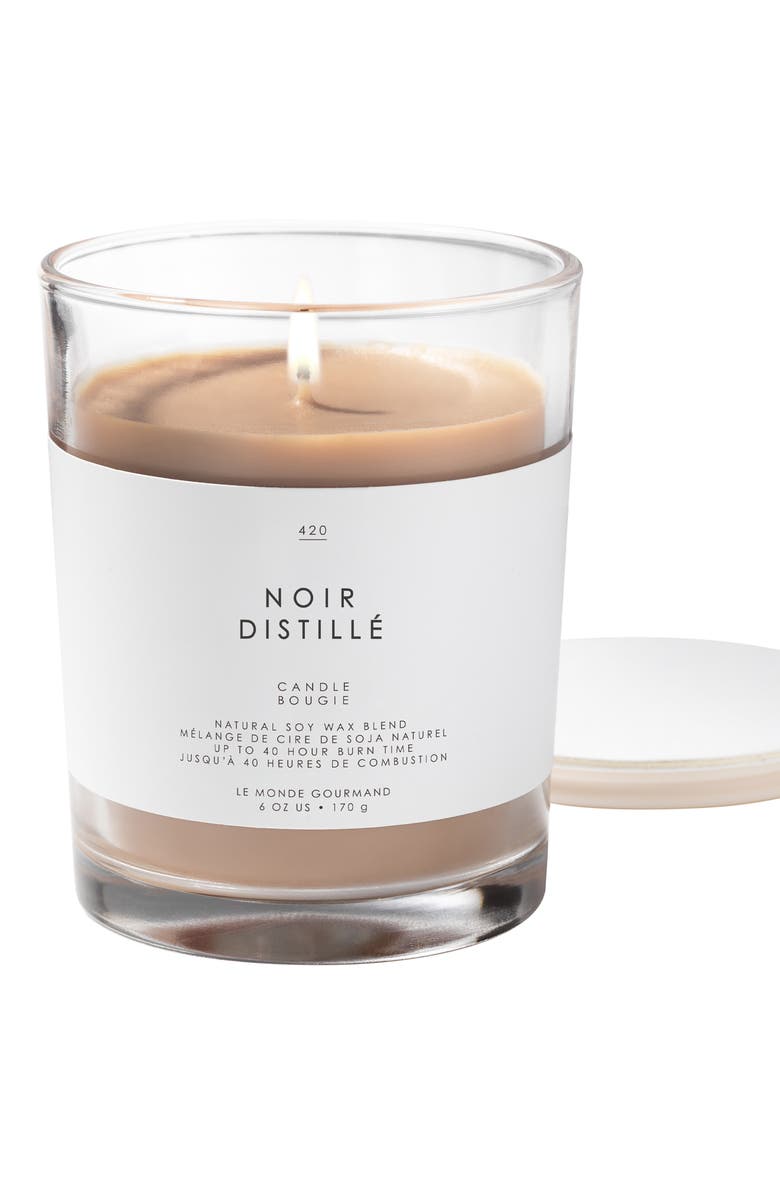 LE MONDE GOURMAND Noir Distillé Candle, Alternate, color,